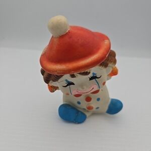 Vintage‎ 1974 "The First Years" Colorful Clown Squeak Baby Kids Toy